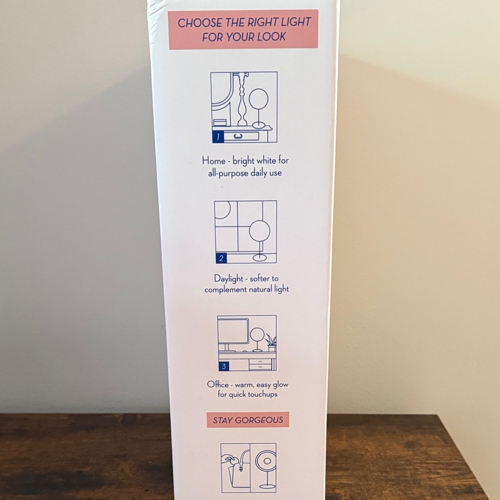 Brand New Unbound Cordless LED Mirror - Picture 2 of 5